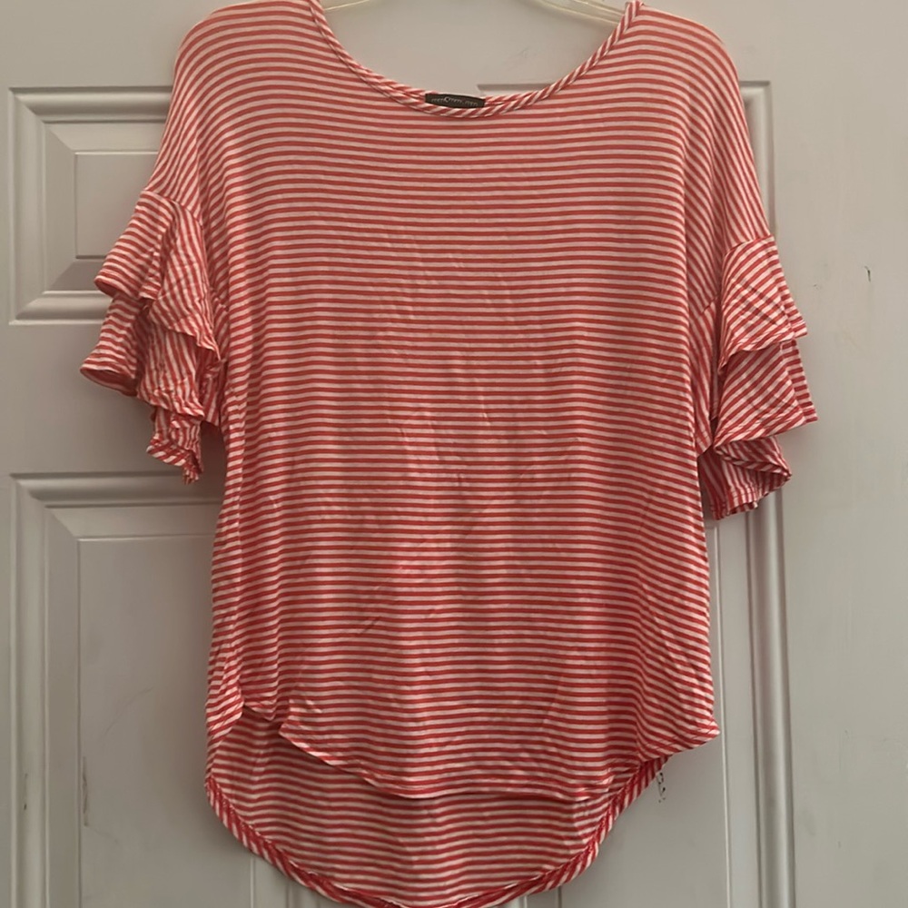 Orange & Cream colored top